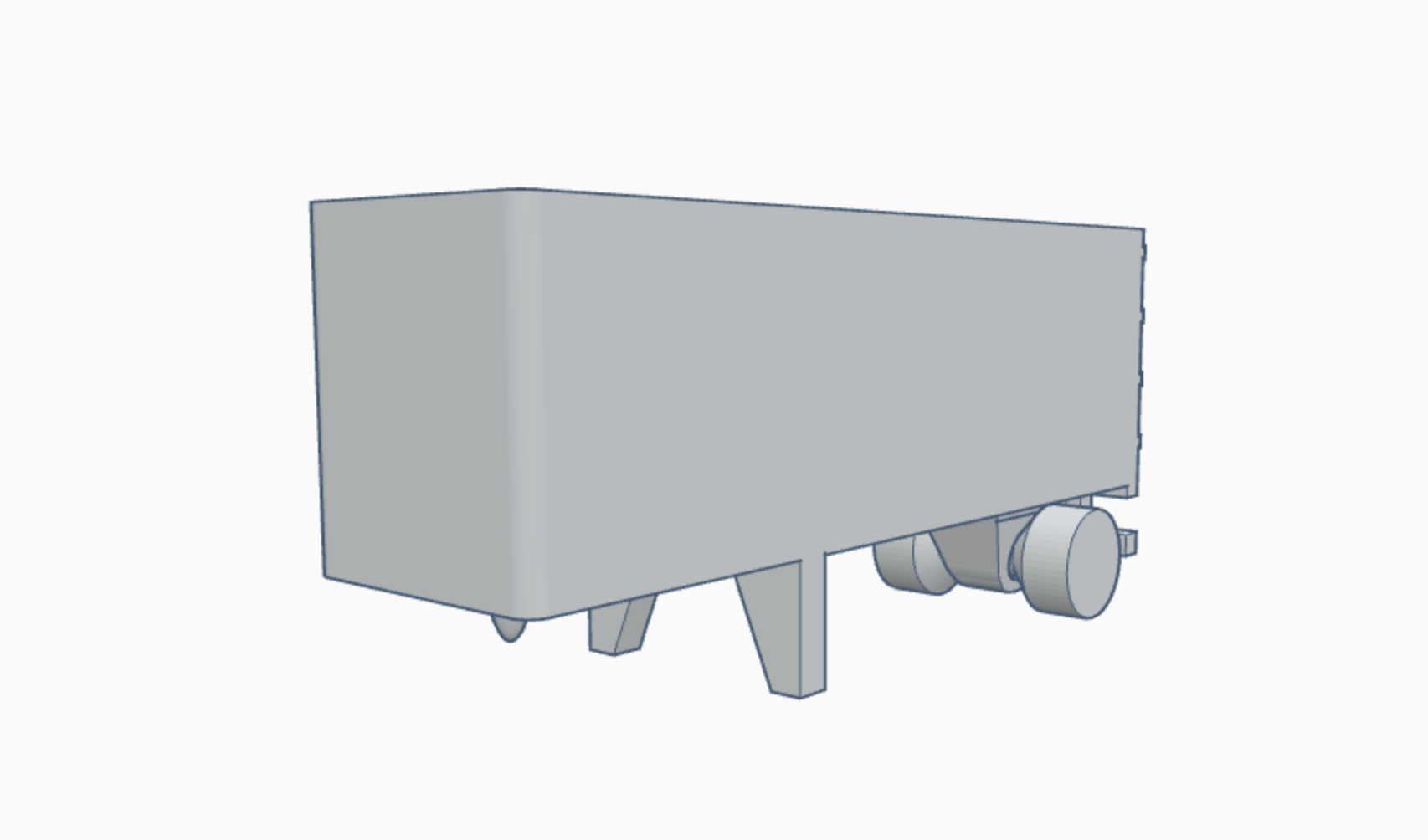 Mini 28 foot Dry Van Trailer V2