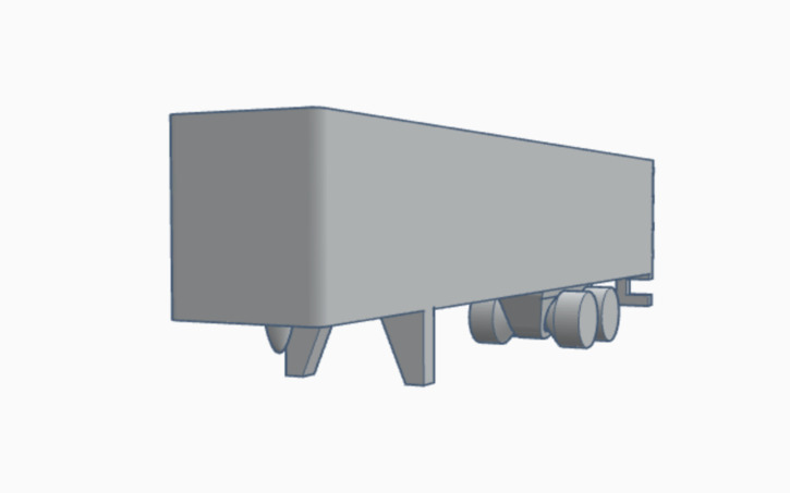 Mini 53 foot Dry Van Trailer
