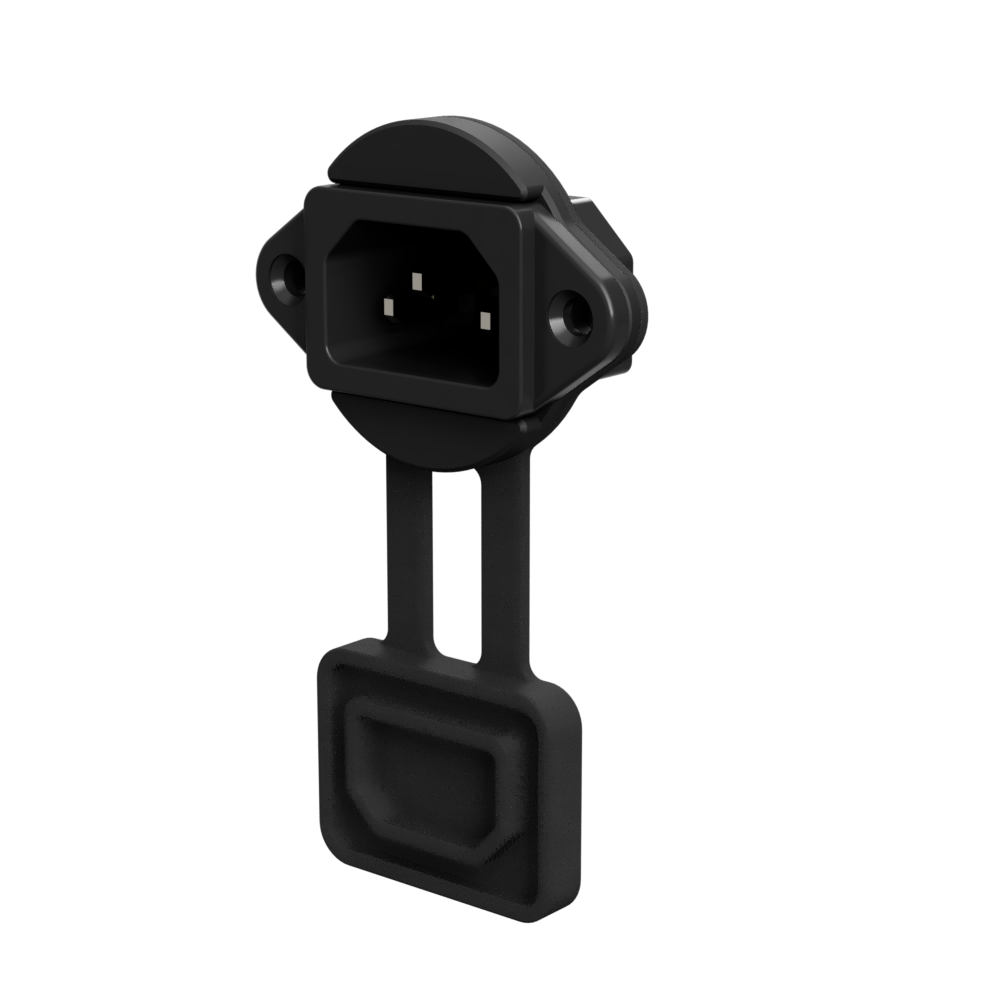 IEC C14 Receptacle Dustproof Cover