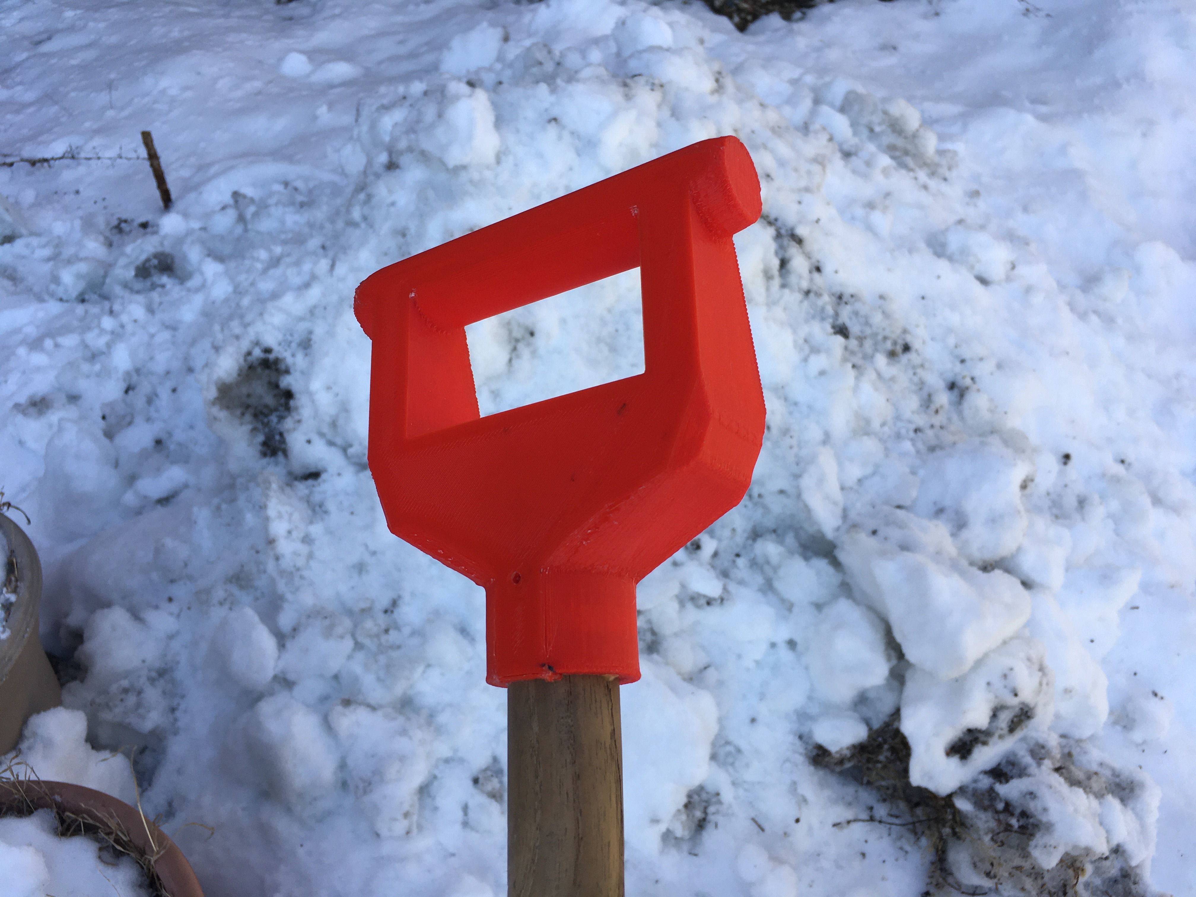 High durability replacement snow shovel handle for 29mm wood. remix