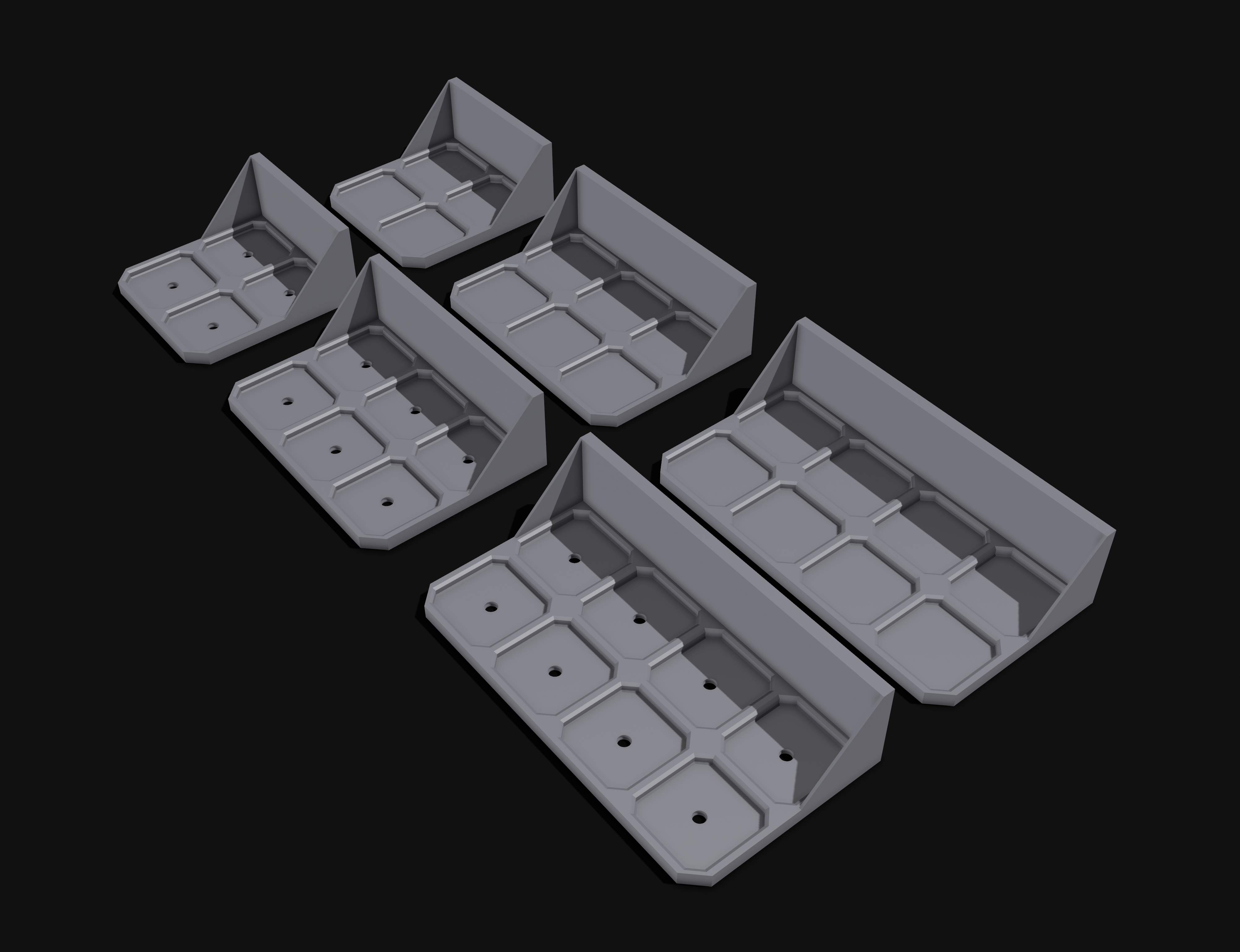 Multiboard shelves for multigrid bins