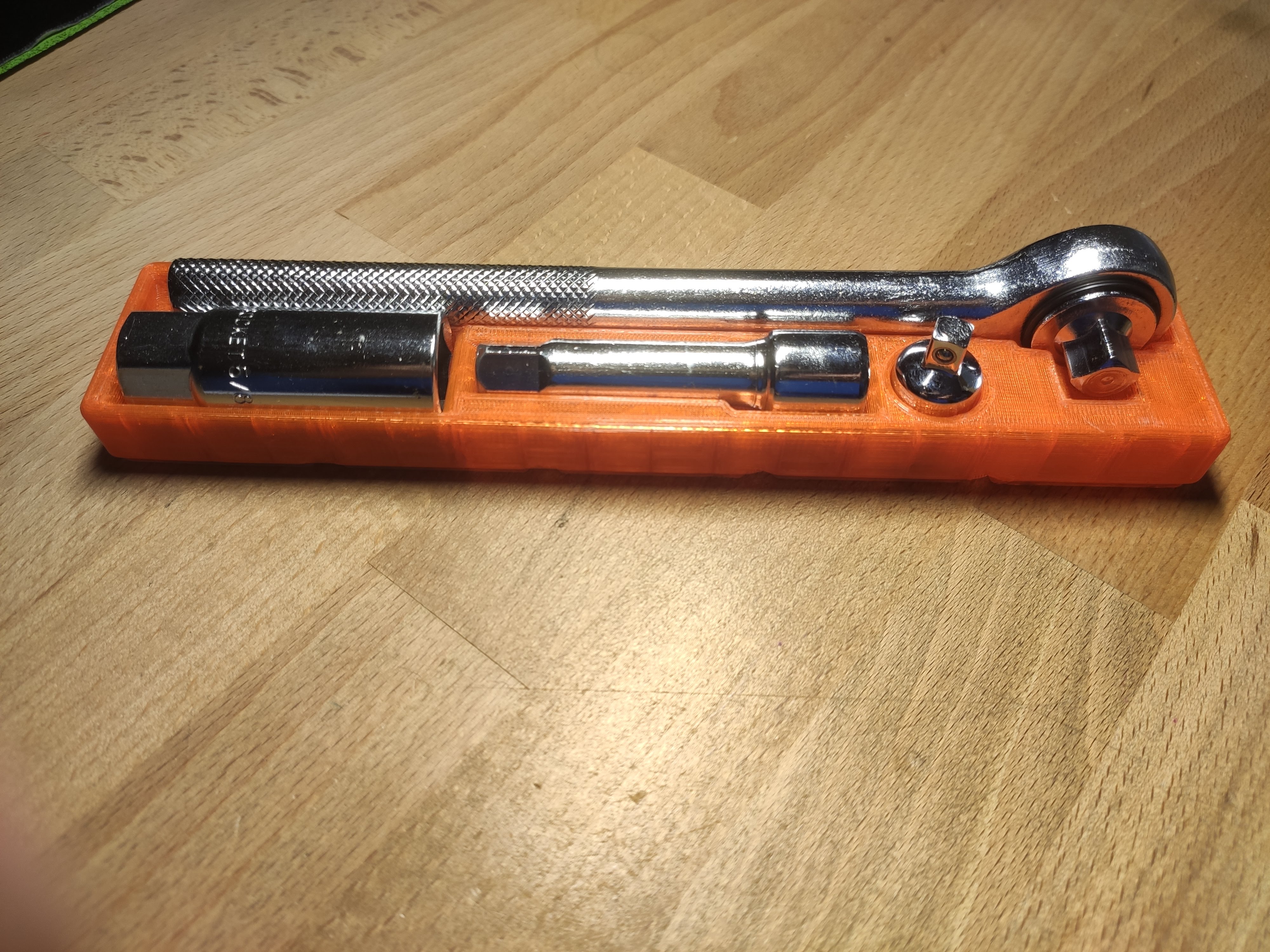 Gridfinity ratchet wrench holder by batteria_ Download free STL model