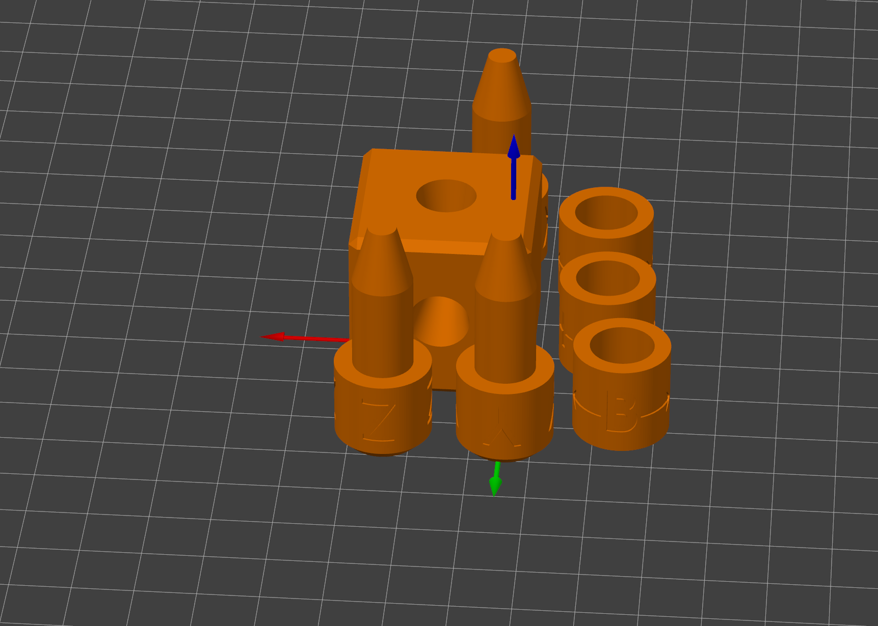 Xyz x y z axis abc a b c rotation movable rings axe xyz x y z