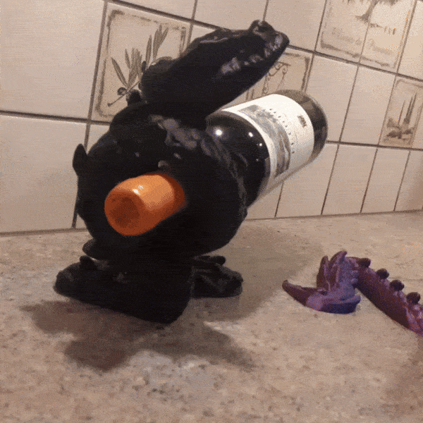 WINE BOTTLE HOLDER DRAGON (2 versions)
