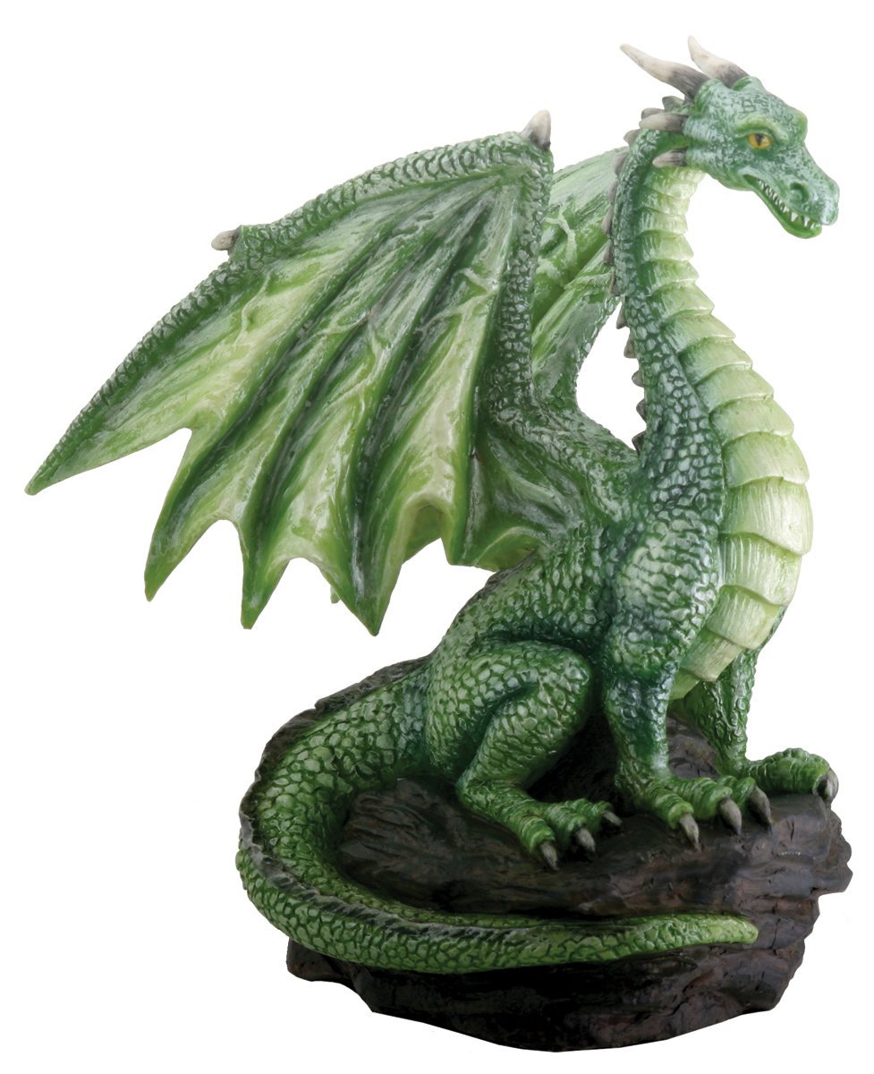 Dragon sitting on a rock
