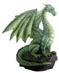 Dragon sitting on a rock