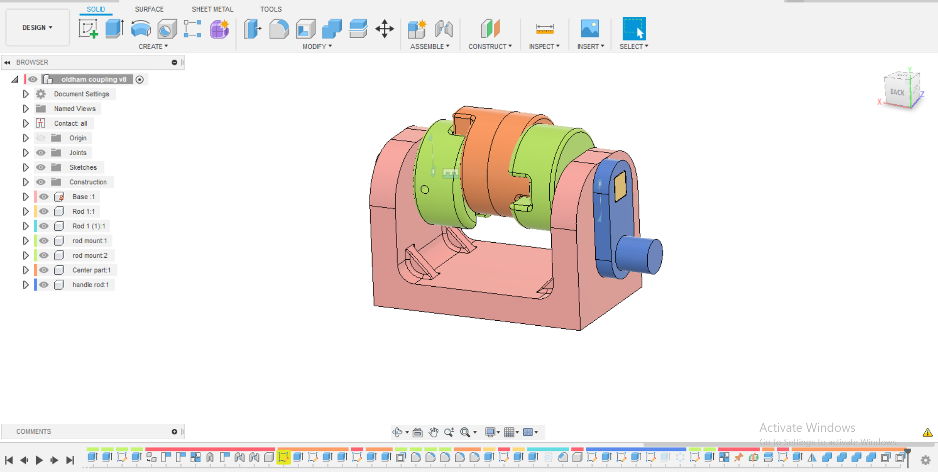 Miniatura 2 do modelo 3D Oldham Coupling (educational)
