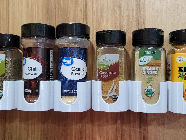 Spice Rack for Cupboard door, 44mm Square and 50mm Round spices