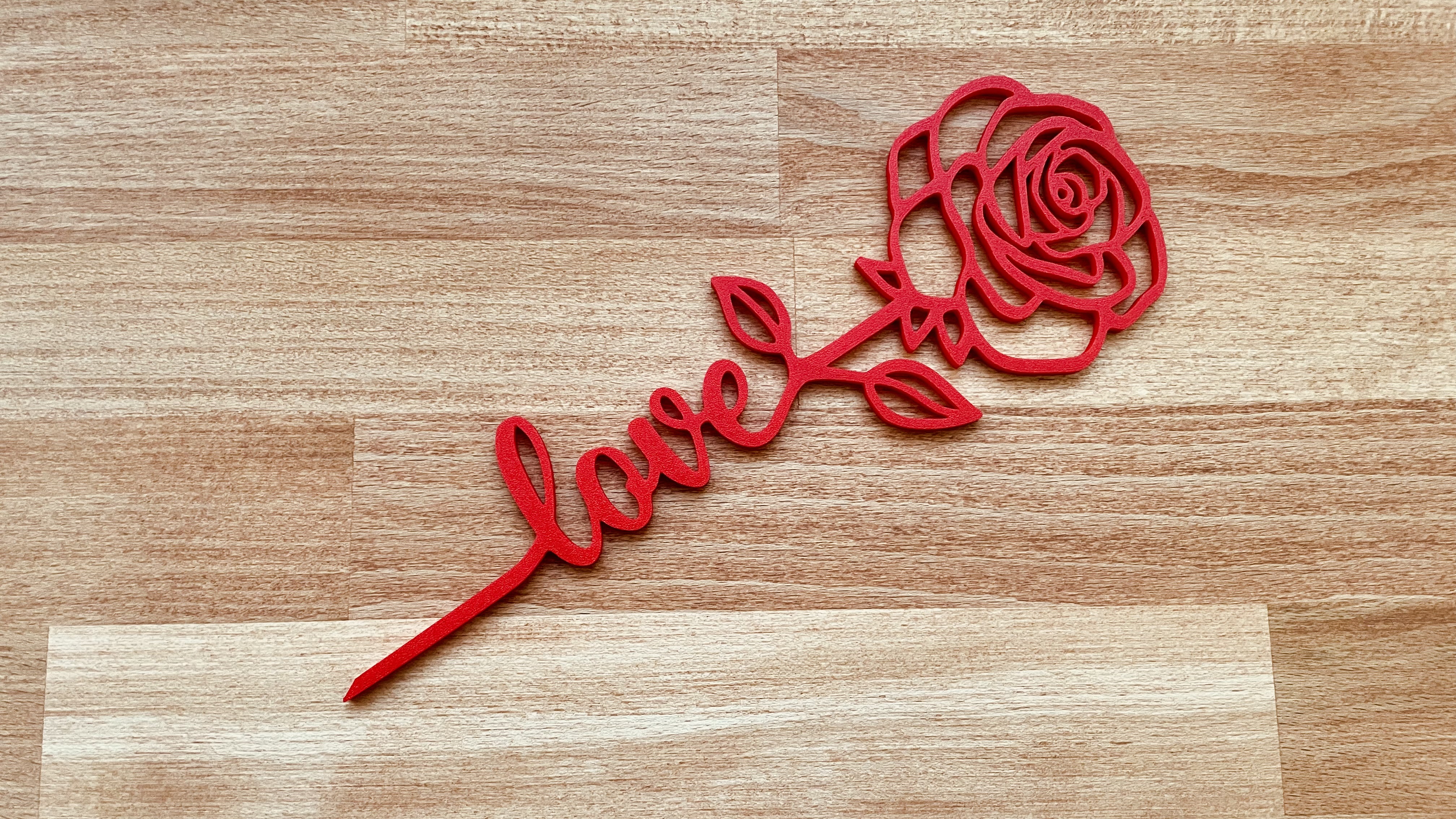 Valentine Rose of Love 3D model thumbnail