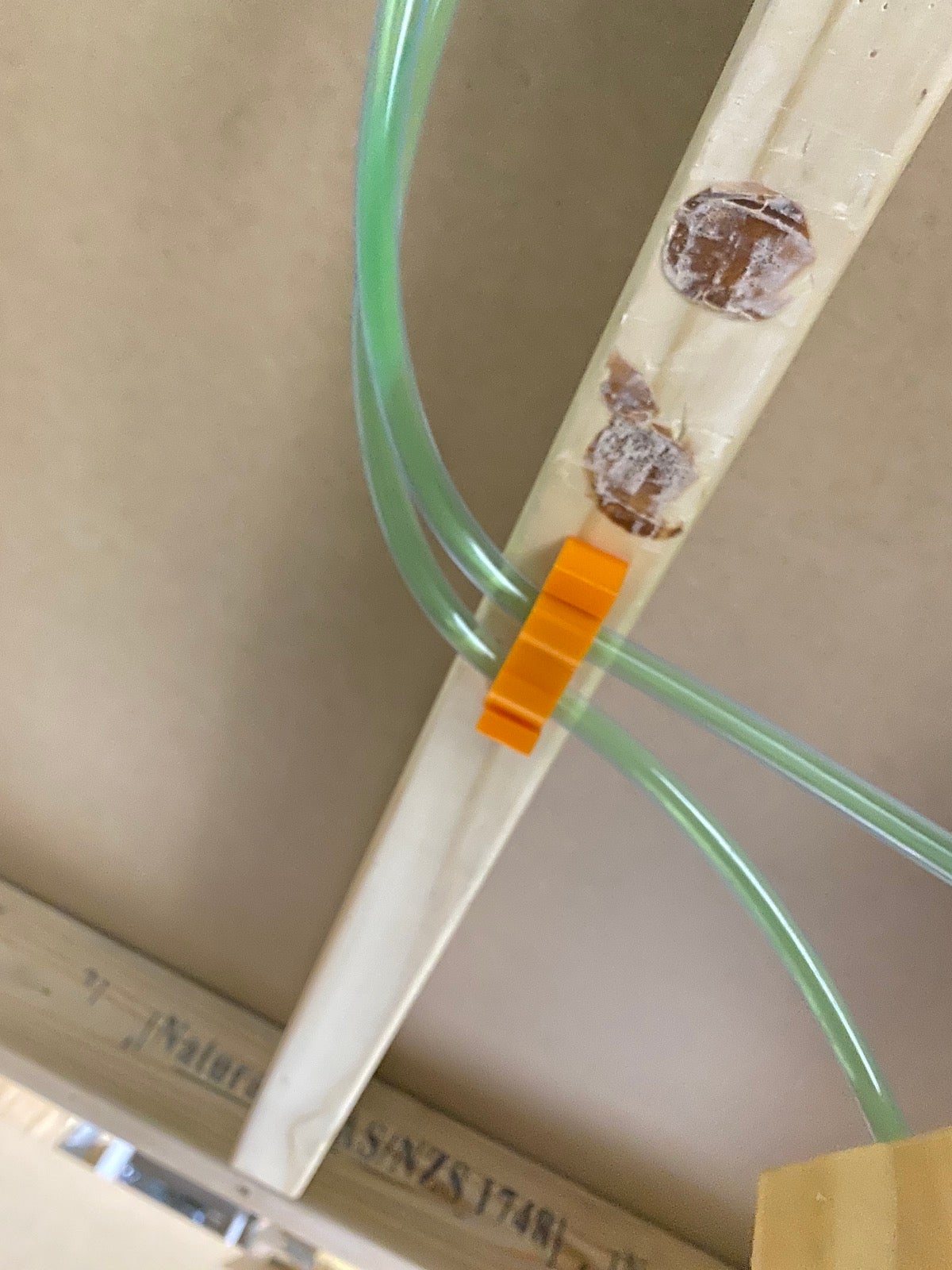 6mm PVC dual hose mounting bracket by madeinoz Download free STL