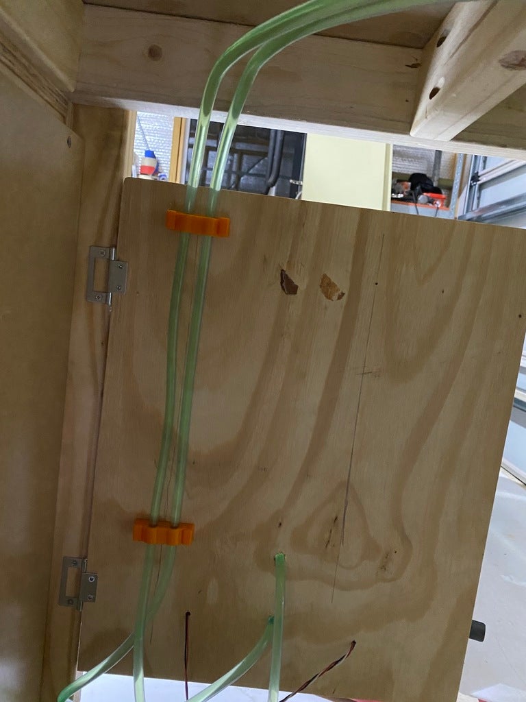 6mm PVC dual hose mounting bracket by madeinoz Download free STL