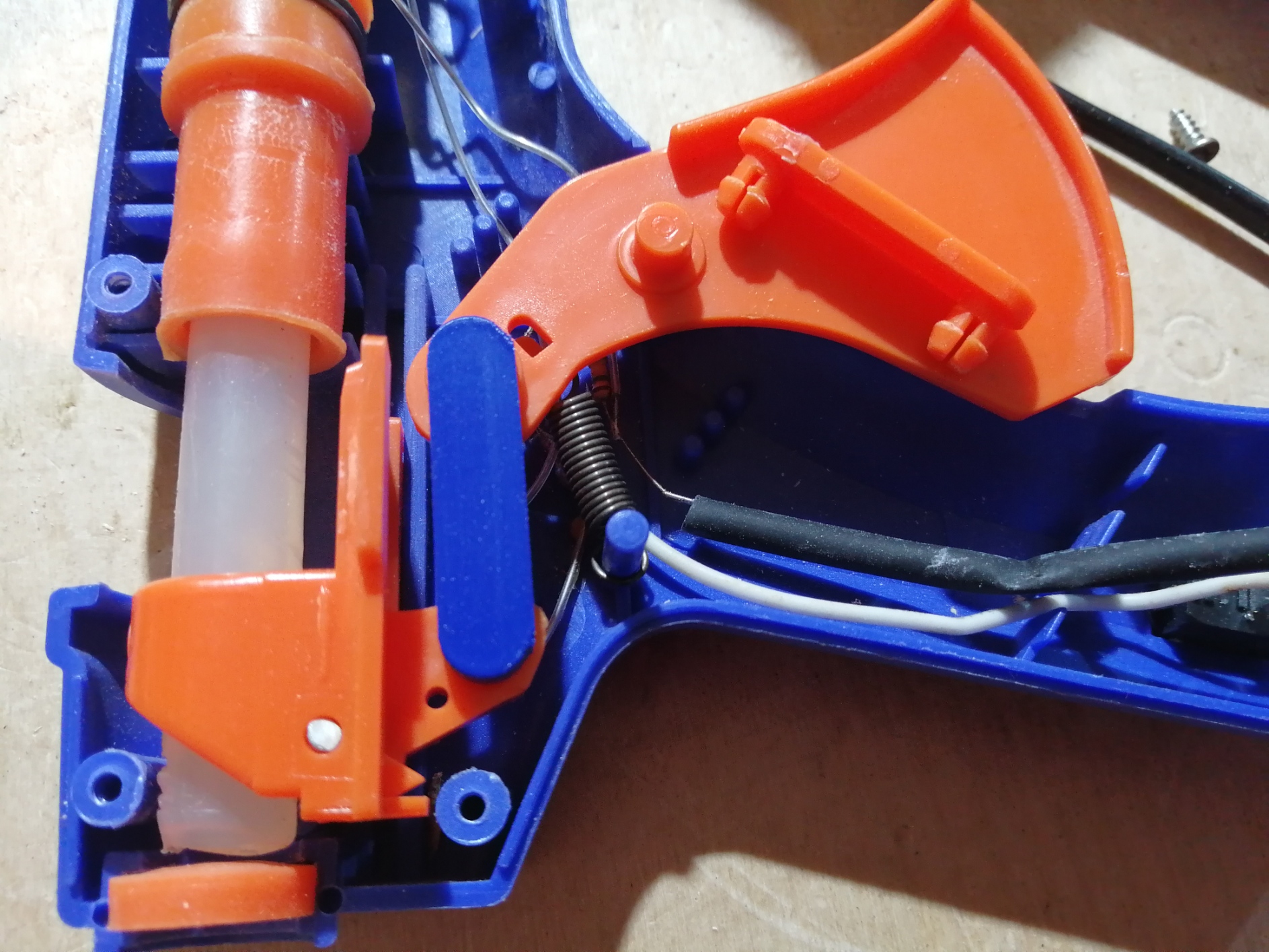 Trigger pull of a hot glue gun. 3D model