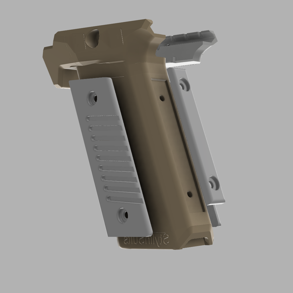 Gun files 1911 Foregrip by Printit Tom Download free STL model