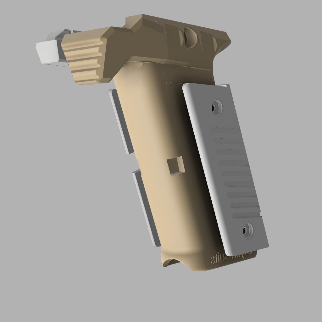 Gun files 1911 Foregrip by Printit Tom Download free STL model