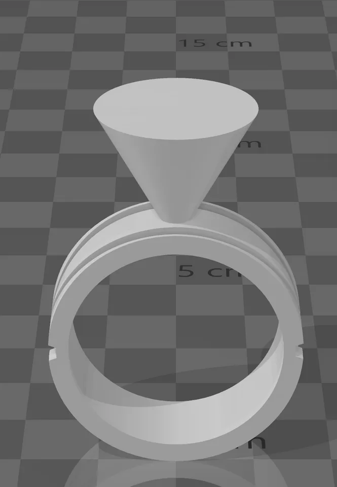 Ring + castable model by baminon | Download free STL model | Printables.com