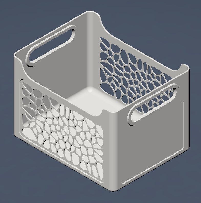 Voronoi Pattern storage crate