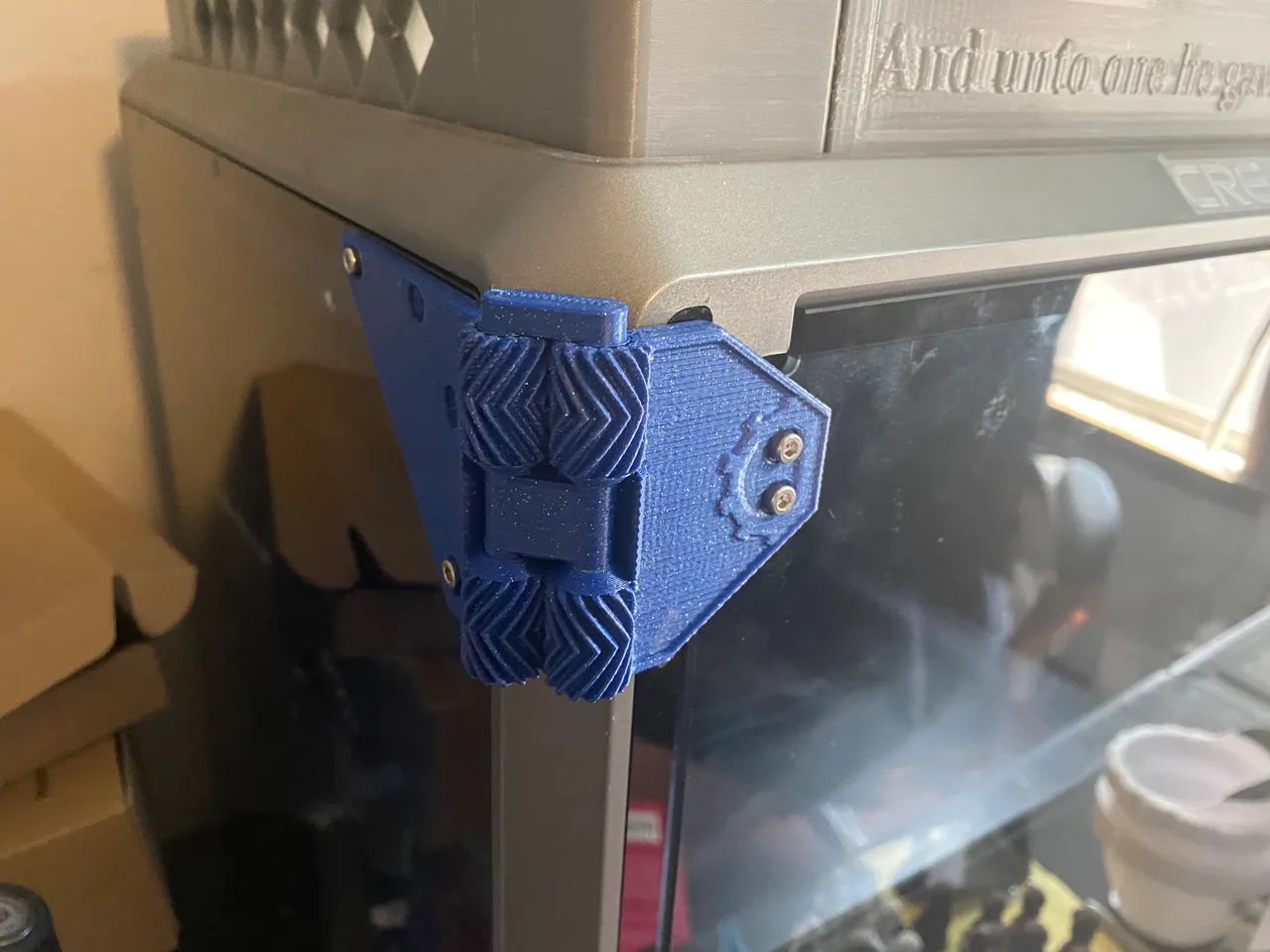 Creality K1 & K1 Max Door Hinges Geared Print in Place by Mordiev