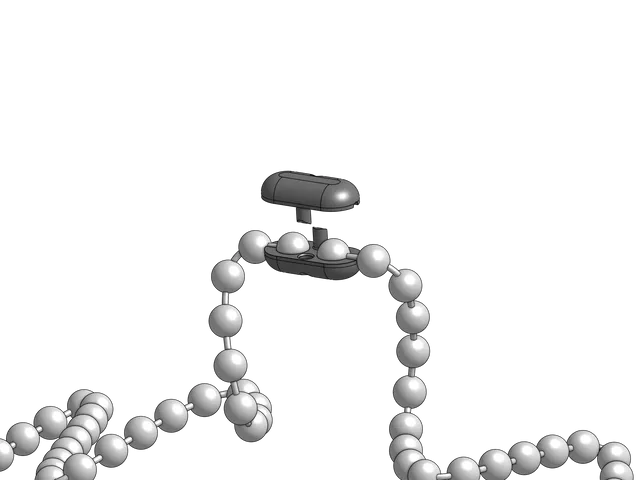 Curtain chain clip