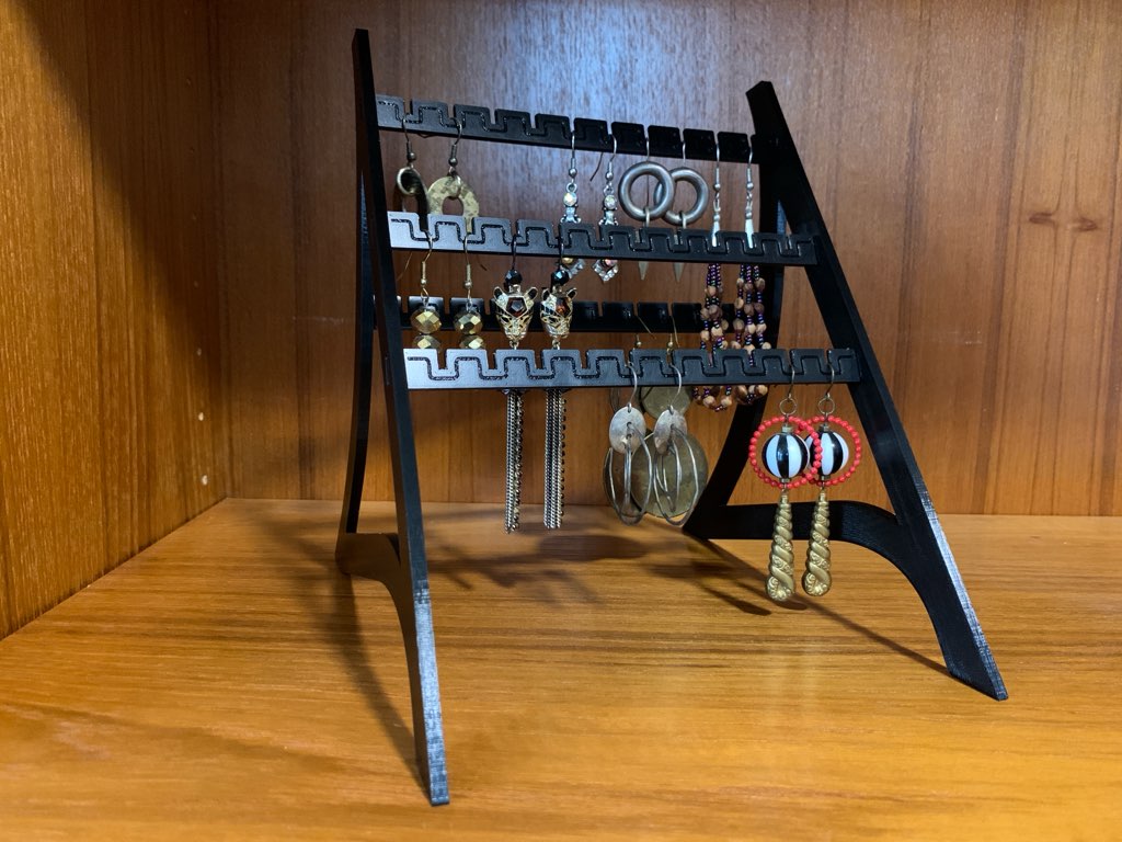 Miniatura 4 do modelo 3D Earring Stand / Display