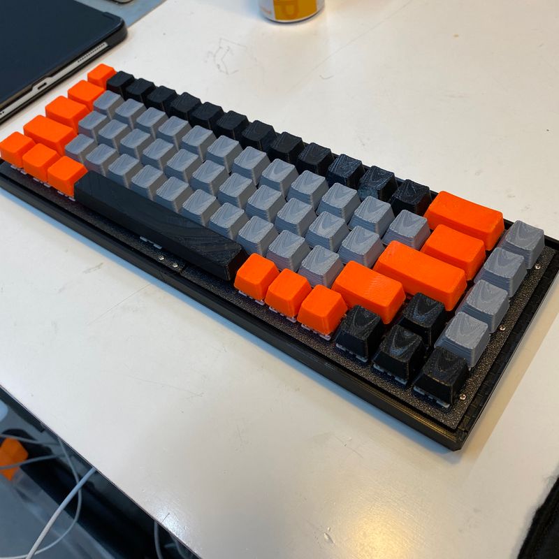 3D Printed Mechanical Keyboard (68 keys) by Newtle Kim | Download free ...