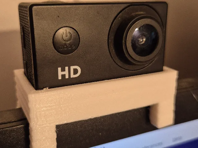 Sport camera holder for monitor