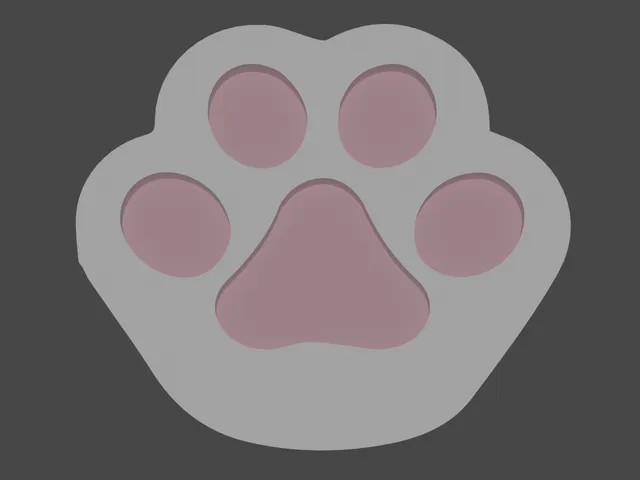Cat paw coaster