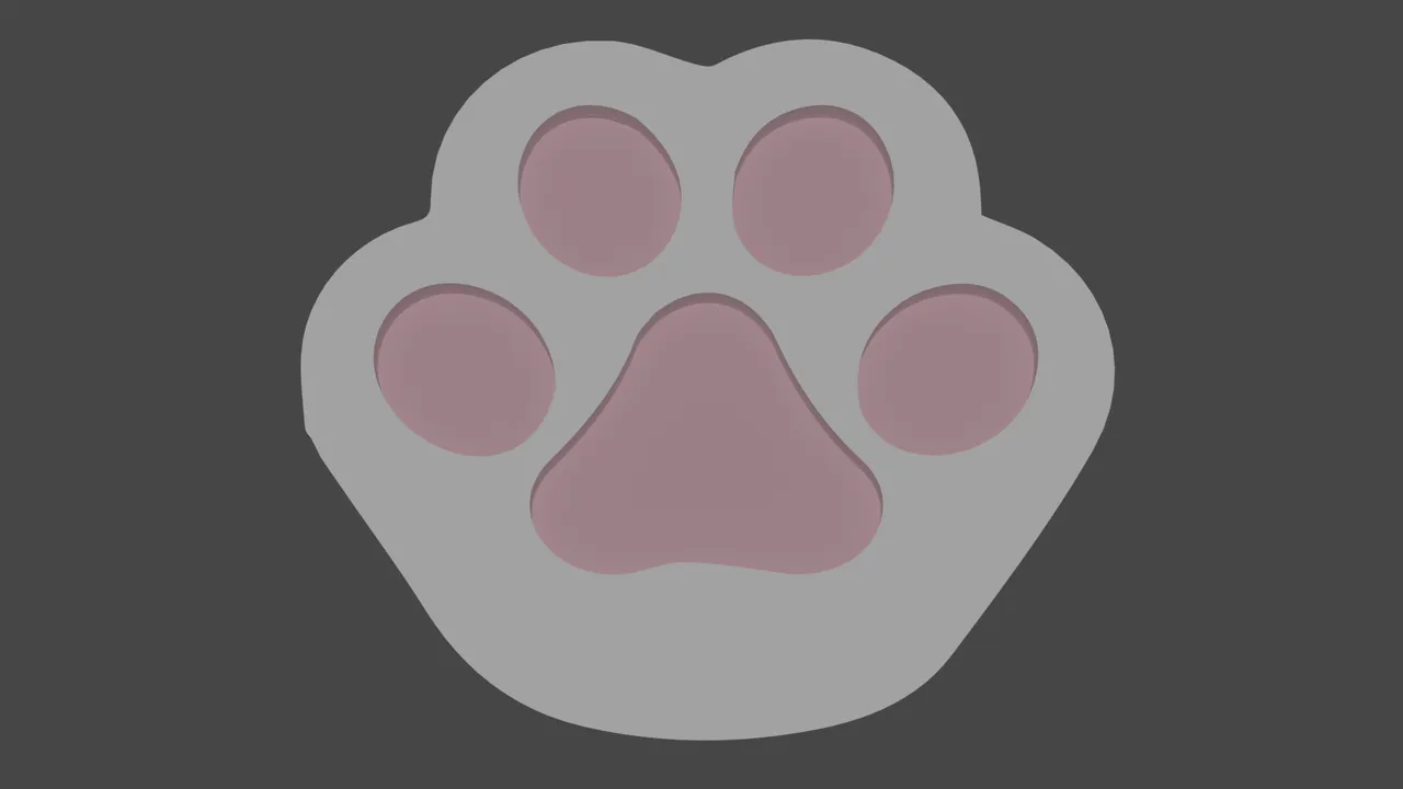 Cat paw coaster by Chinchilla Download free STL model