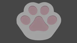 Cat paw coaster