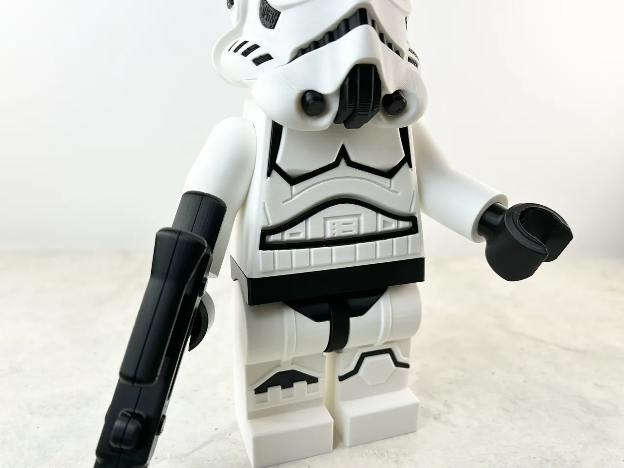 BIG BRICKS - Stormtrooper (6:1 LEGO-inspired figure, NO MMU, NO supports,  NO glue) by Jacob Cardwell, Download free STL model