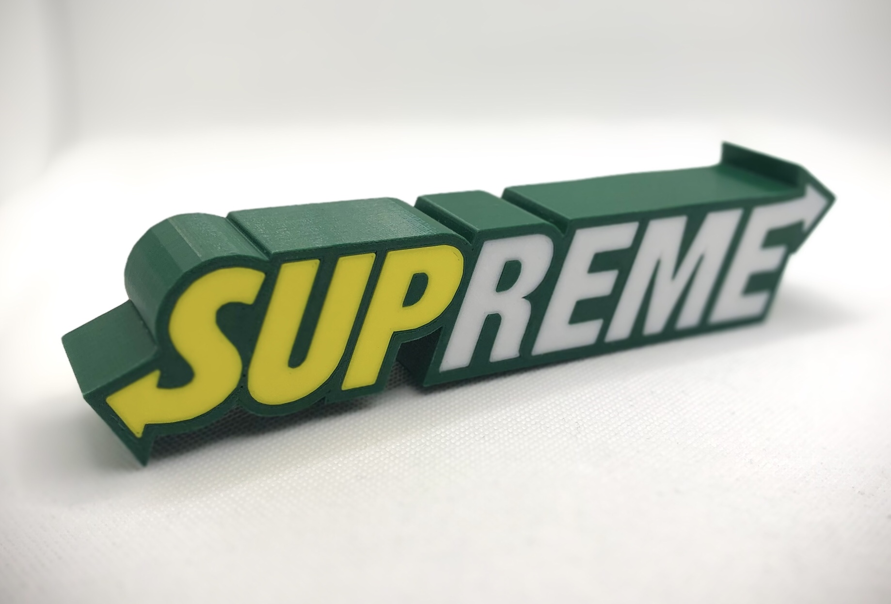 SUBWAY SUPREME logo paperweight