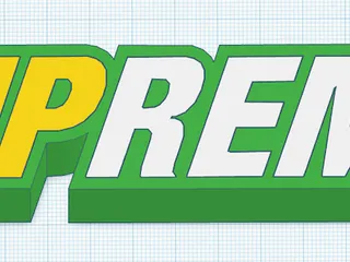 SUBWAY SUPREME logo paperweight by wafflecart, Download free STL model
