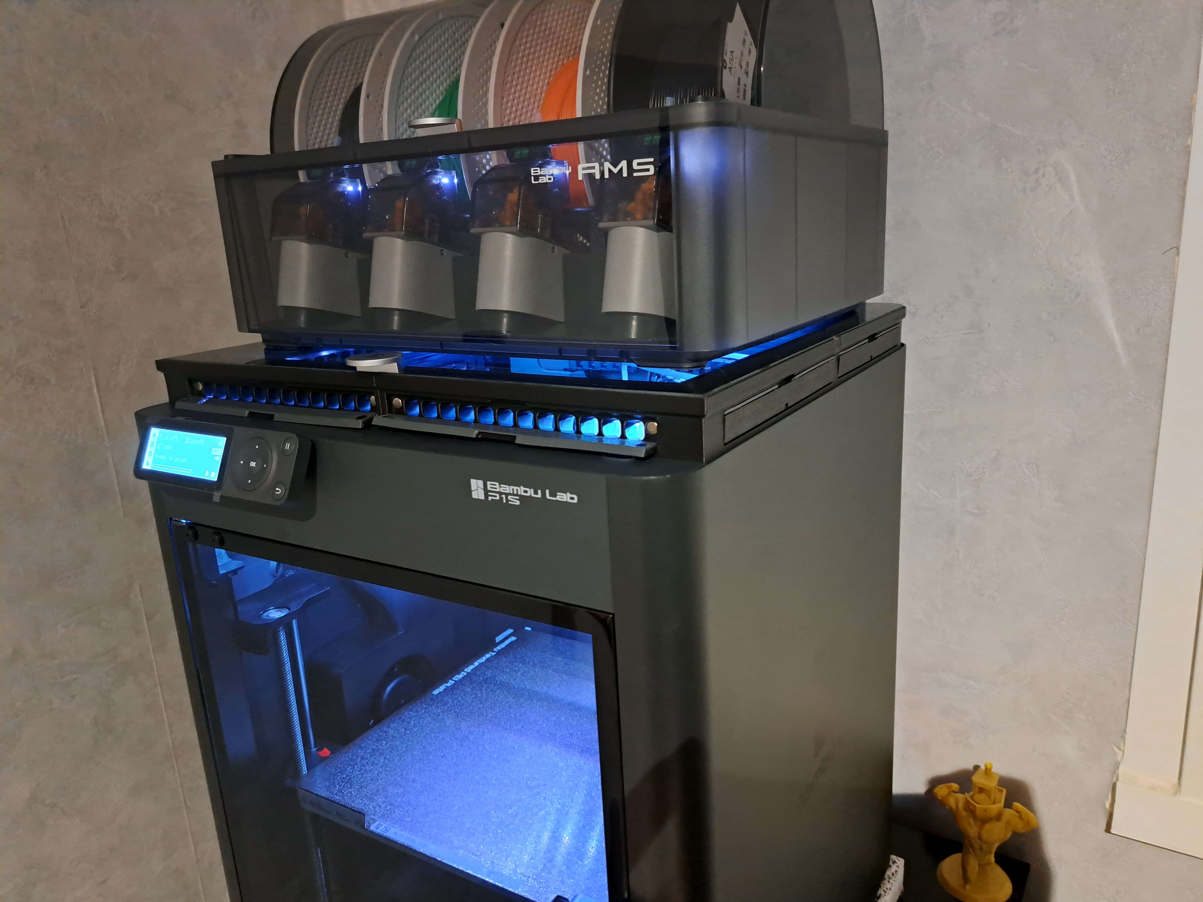 DK Riser for Bambu Lab X1/P1 - 6x3 magnet remix 3D model thumbnail