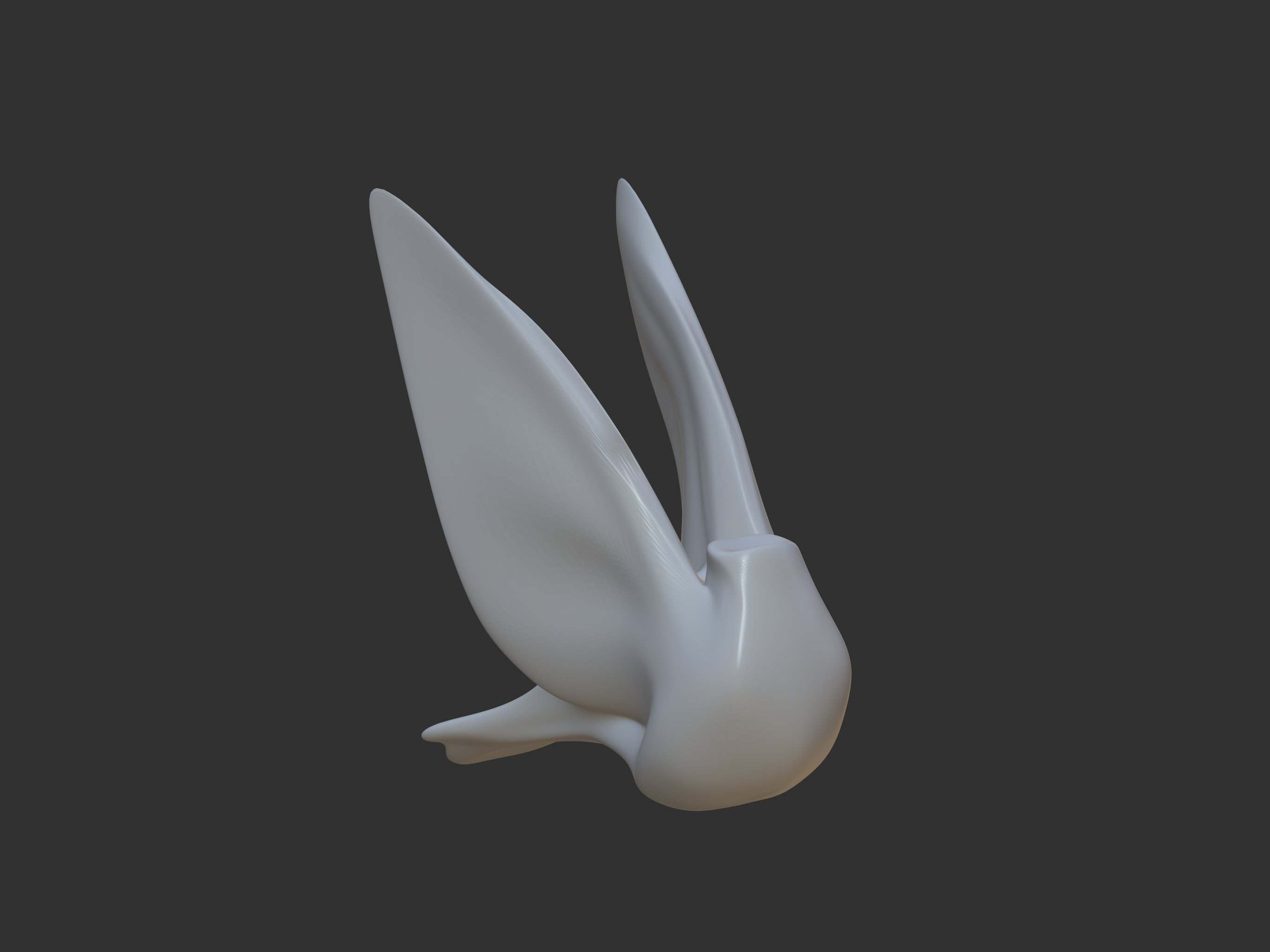 smooth headless bird