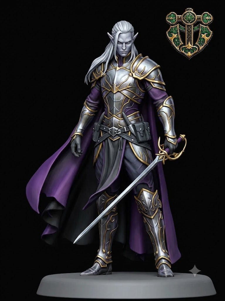 Drow Fighter — miniatura 2