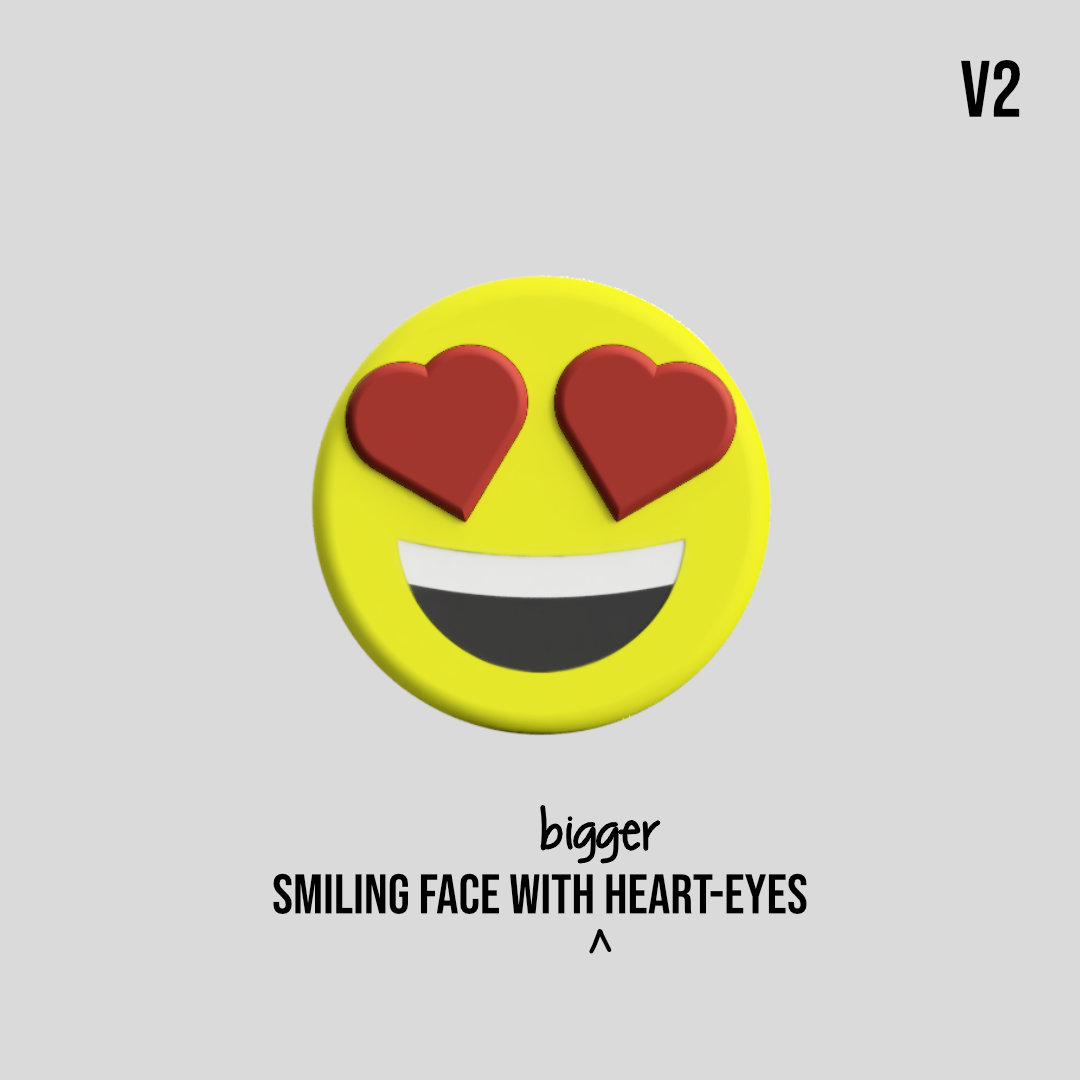 Zipper Pull Smiling Face with HeartEyes (Emoji) by Whadup Download