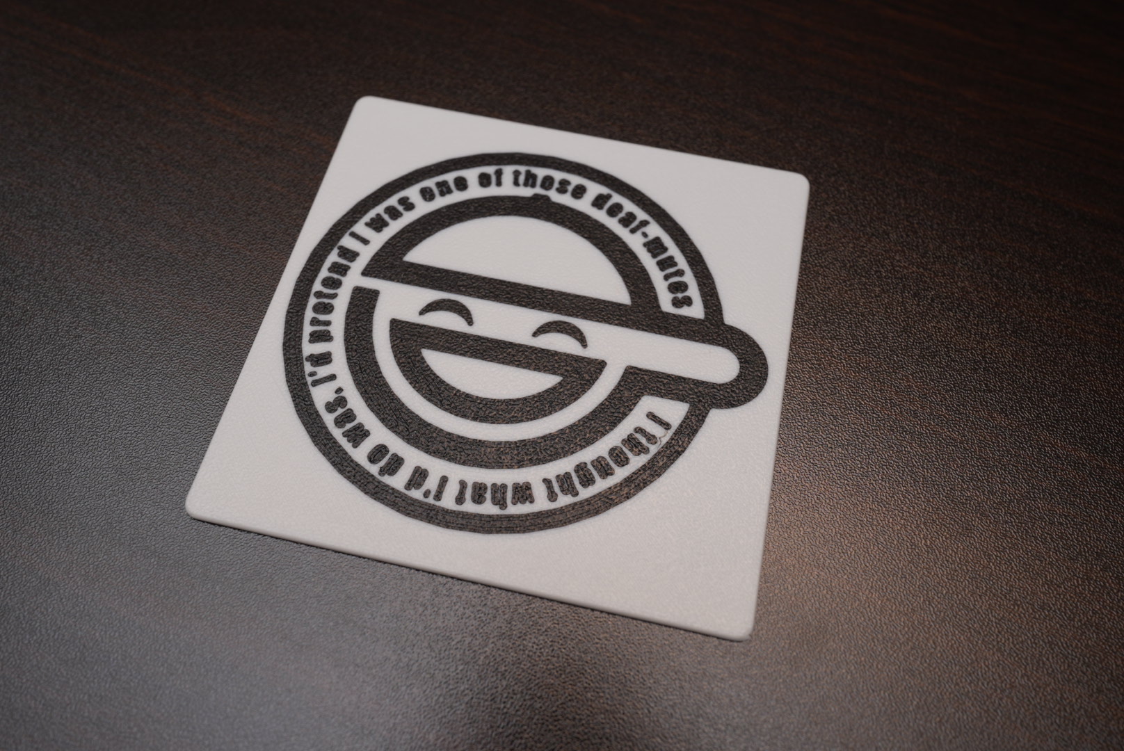 Laughing Man coaster
