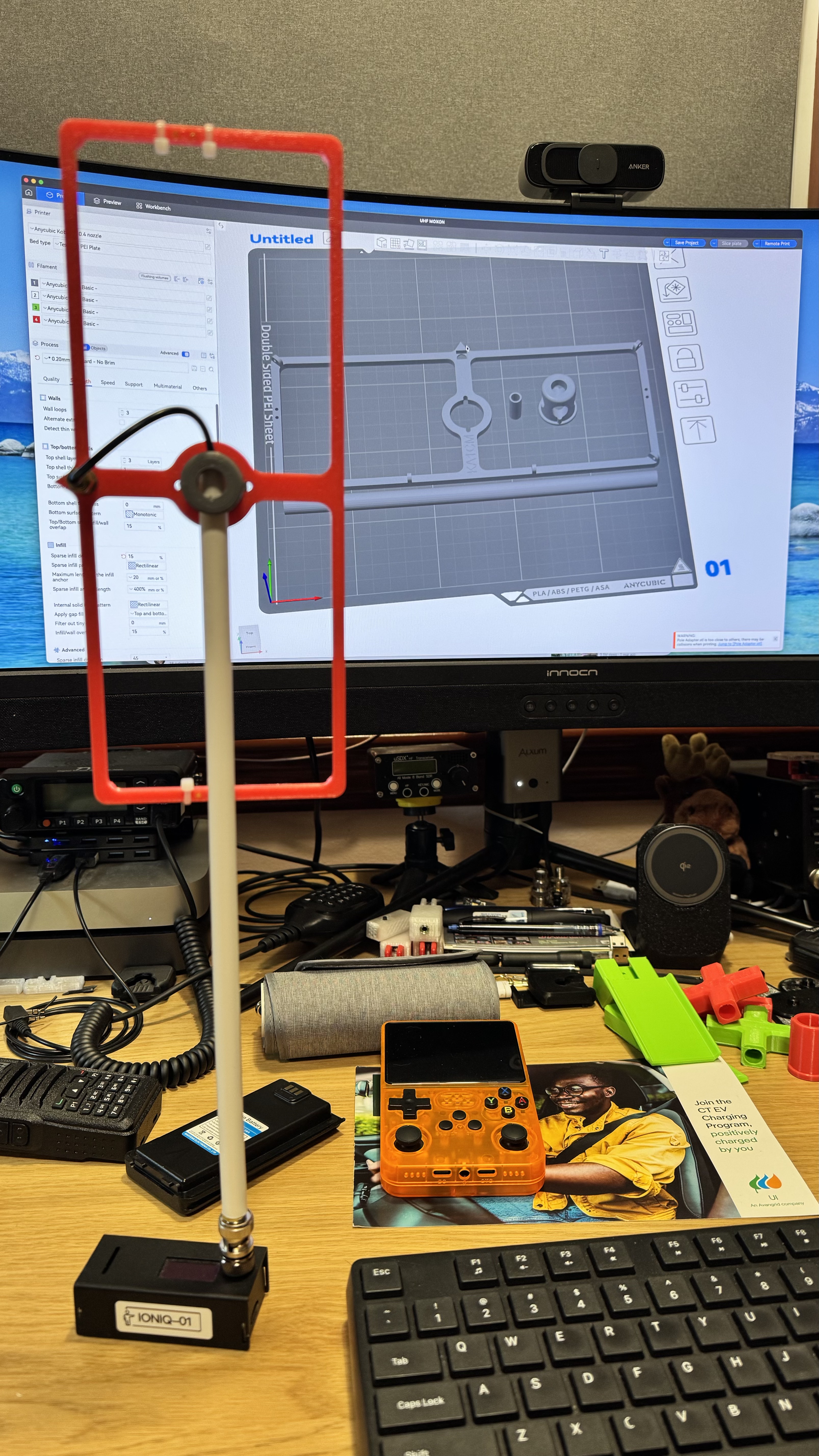 Handheld UHF MOXON By KA1CM