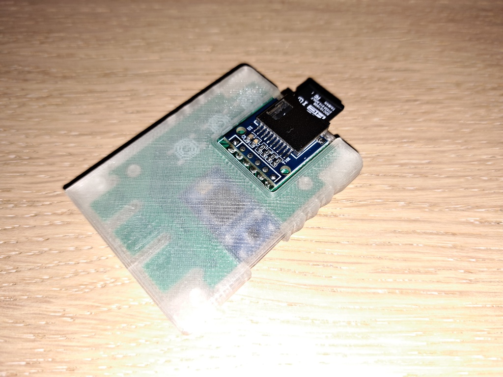 PicoMemcard Zero shell for PCB v1.3.1