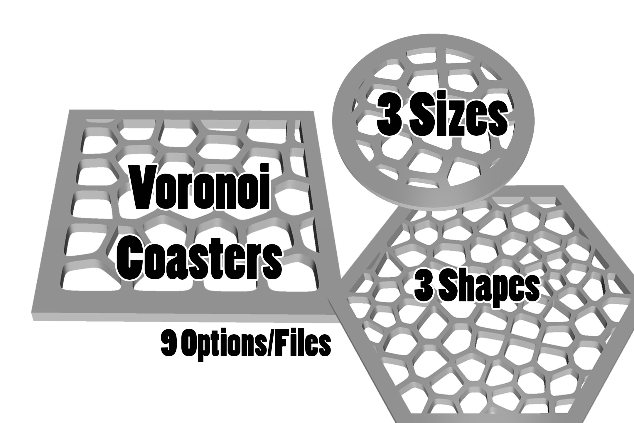 Voronoi Coasters