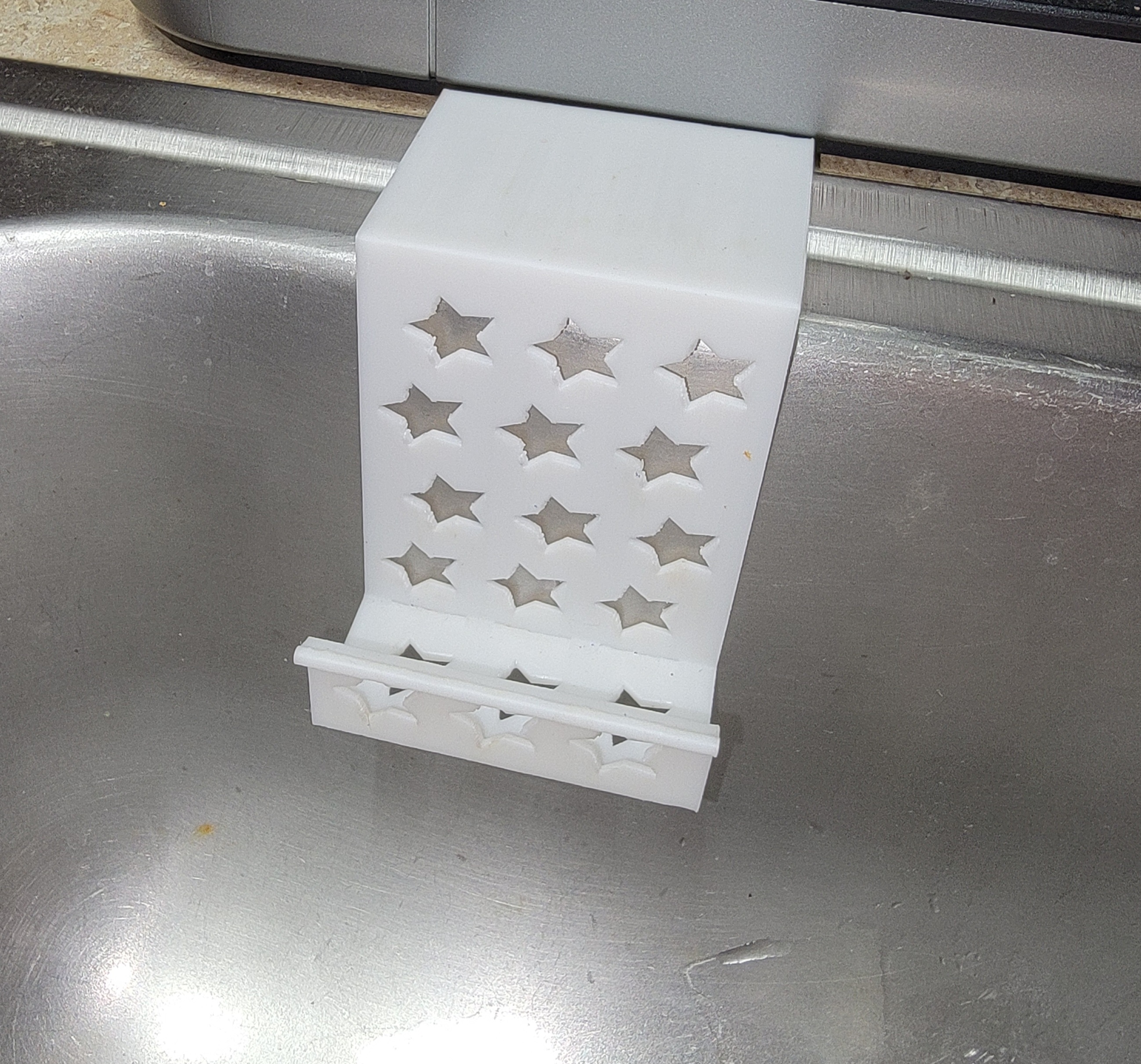 Sponge drainer with stars
