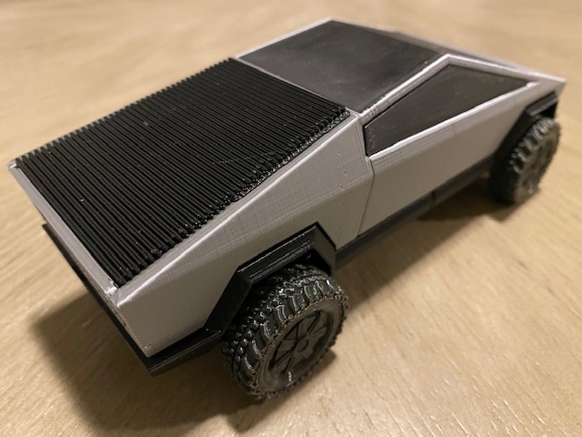 Tesla Cybertruck with Moonroof, Rear Window, and Articulated Tailgate ...