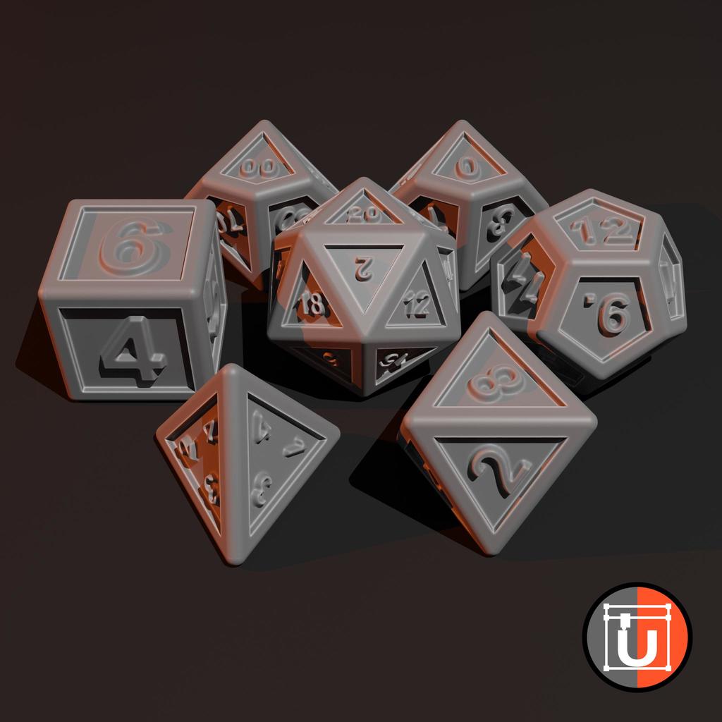 Another Dice Set for DnD by Udo's 3D World | Download free STL model ...