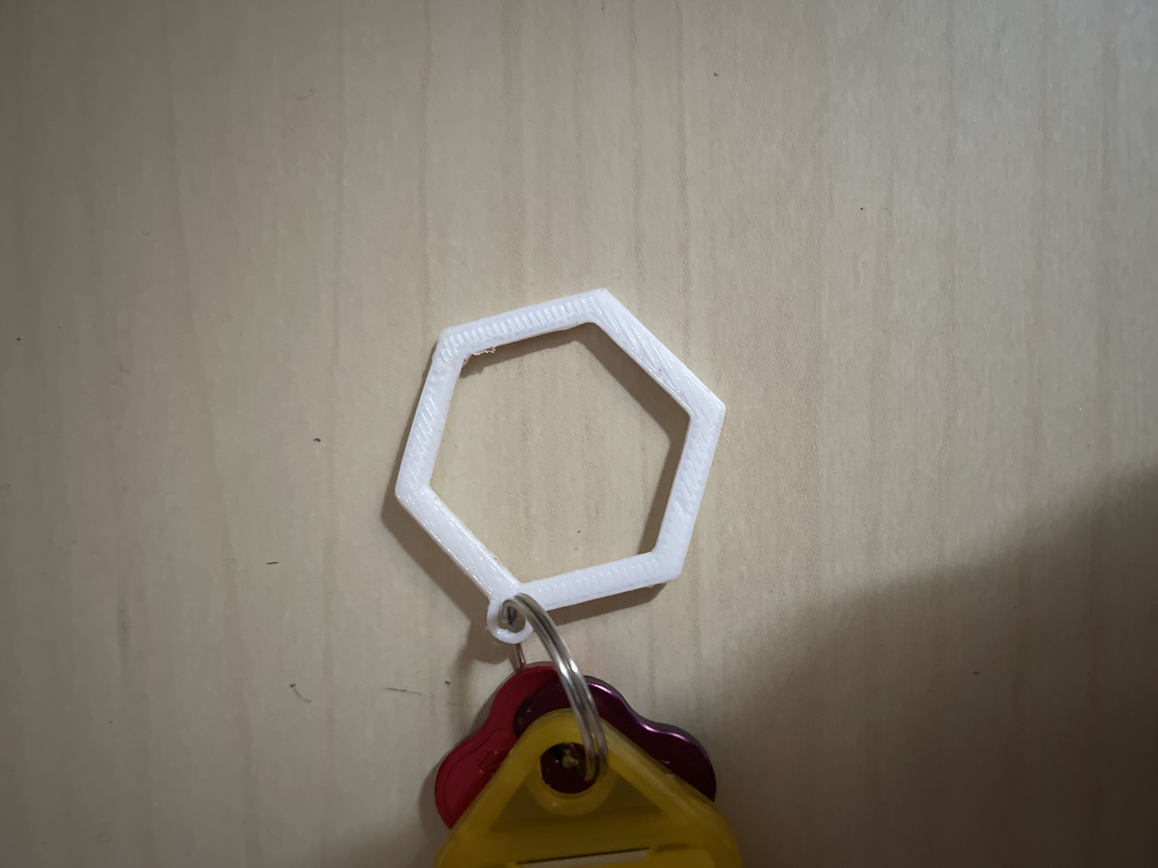 Hexagon Keychain