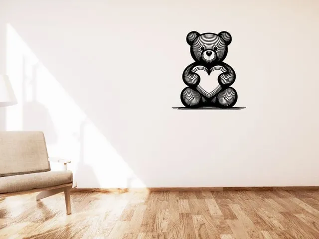 Teddy bear with a heart / Medvídek se srdíčkem wall decoration
