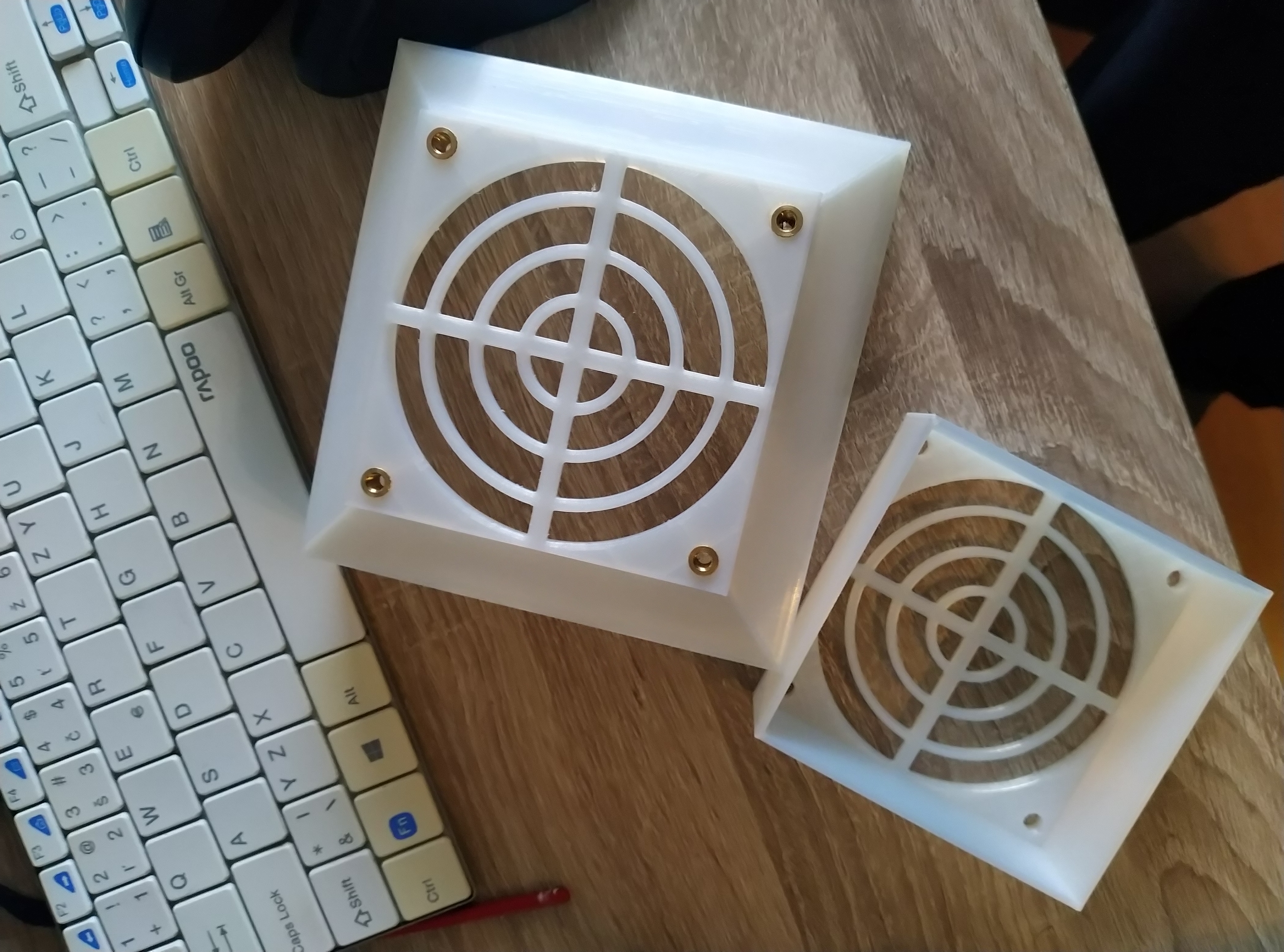 HEPA filter holder for the enclosure