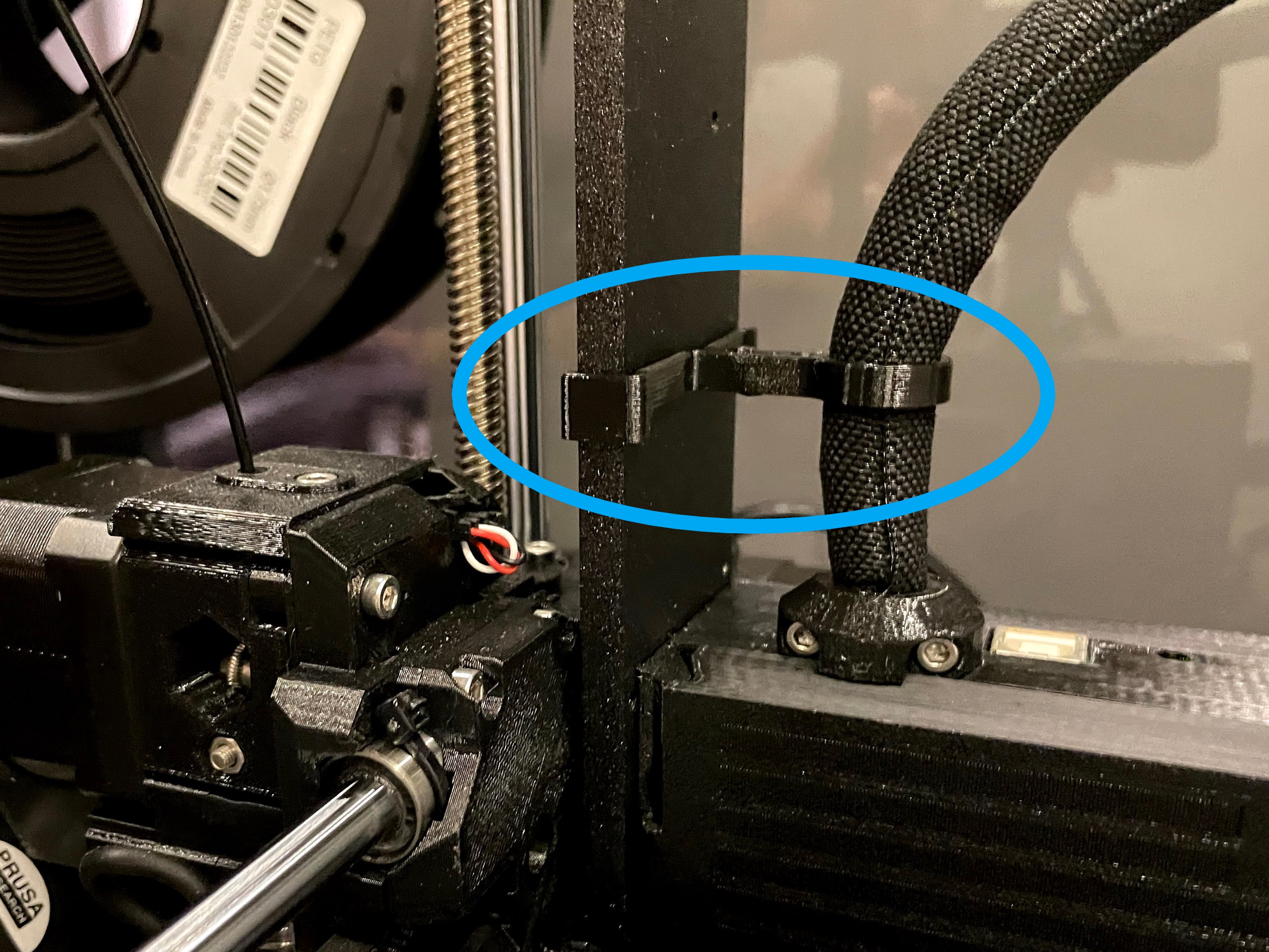 Extruder cable clip for Prusa i3 mk3s