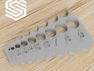 Ultimate Circle / Fillet Gauge by UniversalMaker | Download free STL ...