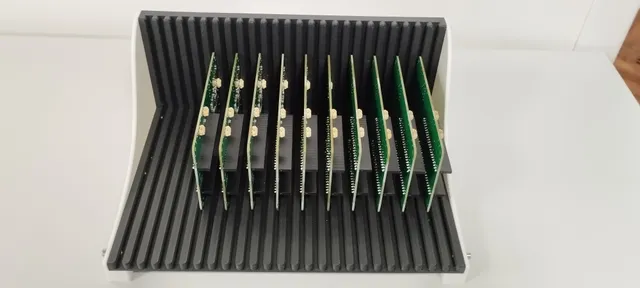 PCB Rack, 25 slots, using brass threaded inserts