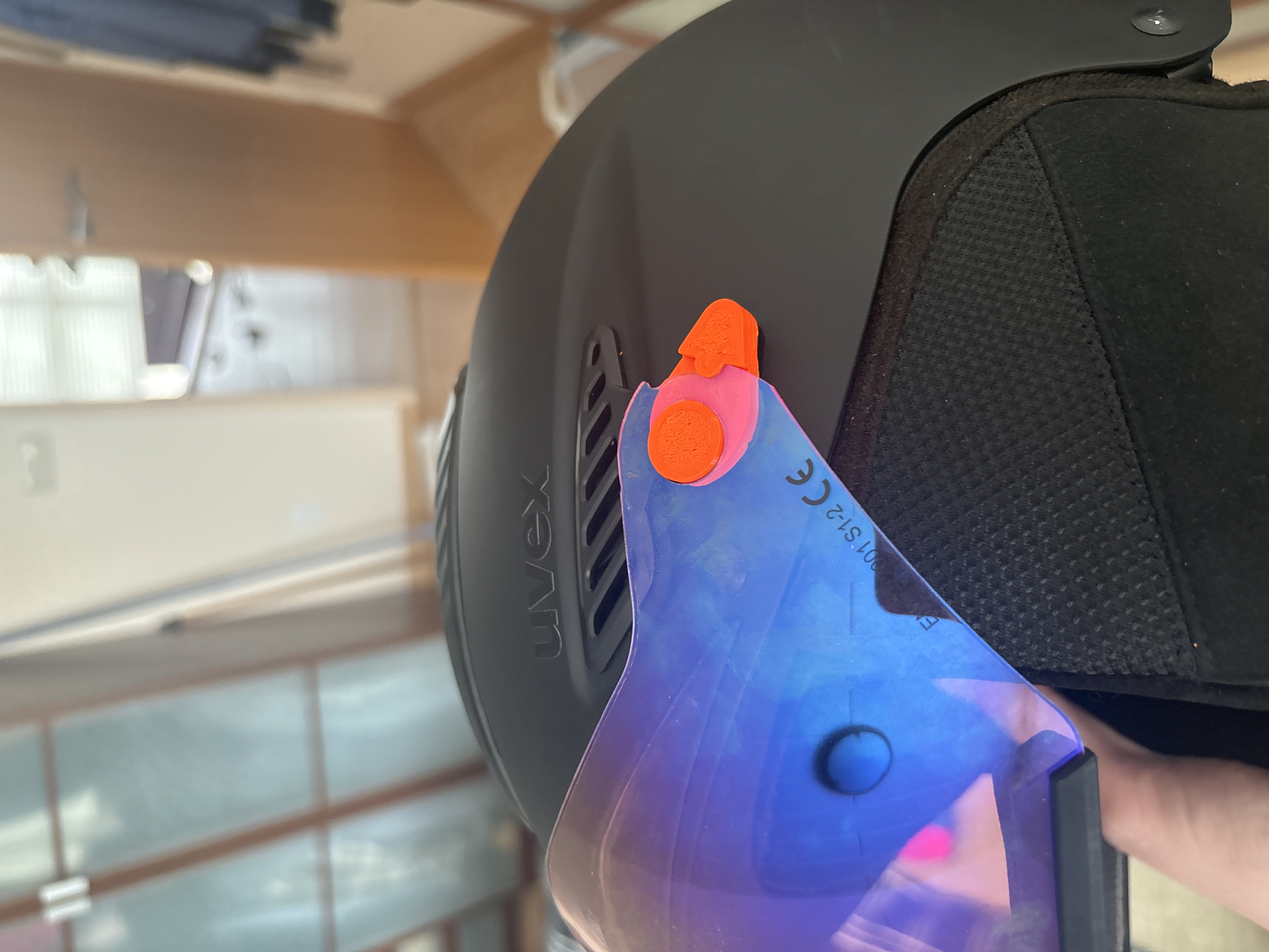 Uvex visor helmet extension by LennyBuilds3D Download free STL model