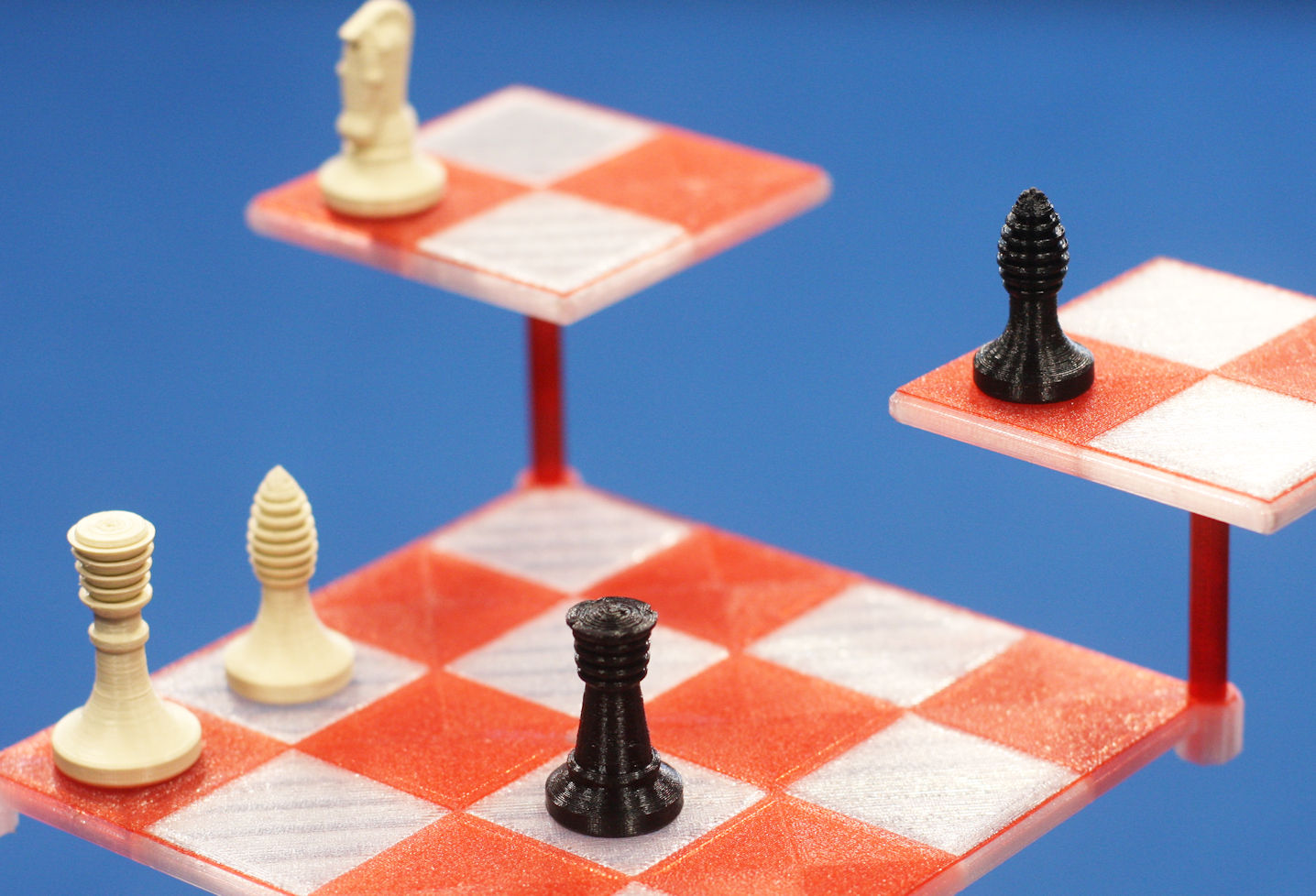 Thingisplore - 3D Printed 3D Chess Set 